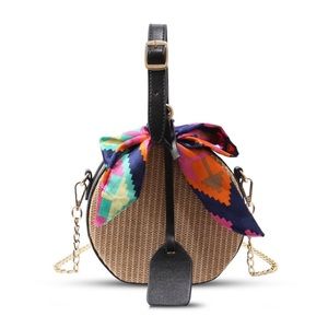 NWT Raffia Crossbody